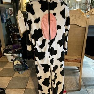 Urban Planet Black and White Cow Print Kids Pajamas